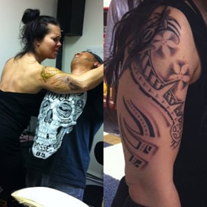 Chyna Shows Off Her New Tribal Tattoos - Diva Dirt