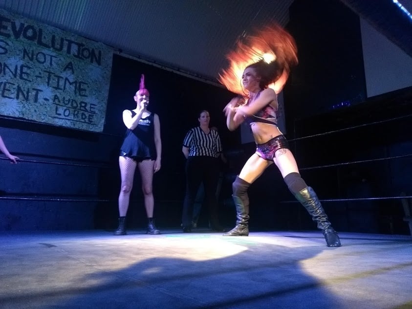 Kay Lee Ray makes her entrance