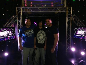 The brothers and I on the SHIMMER entrance ramp.