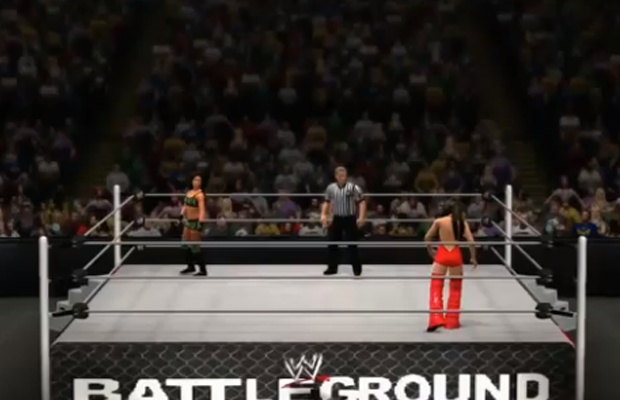 In Video: WWE Simulates AJ Lee/Brie Bella Battleground Match