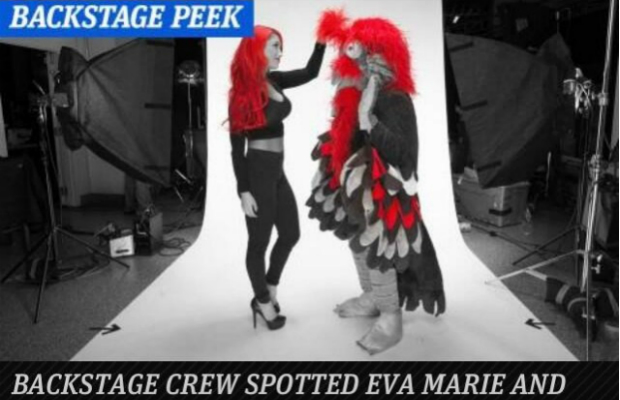 Picture of the Day: Eva Marie and the Gobbledy Gooker Share Hair Care Tips