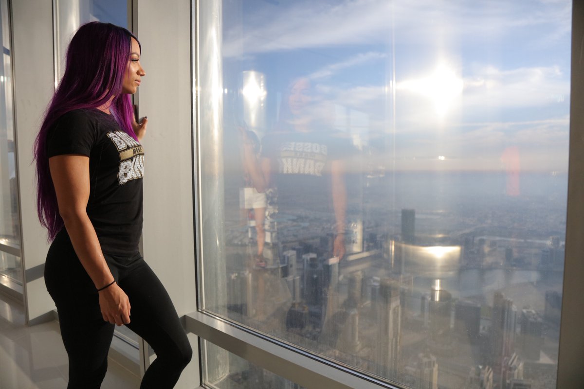 Sasha Banks at the Burj Khalifa