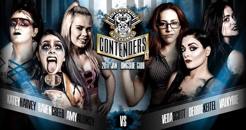 OTT Contenders 13 feat. Katey Karvey, Amy Allonsy and Raven Creed vs. Valkyrie, Debbie Keitel and Veda Scott