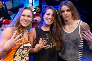Ronda Rousey, Marina Shafir and Jessamyn Duke