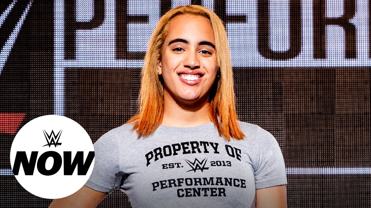Simone Johnson reports to the WWE Performance Center