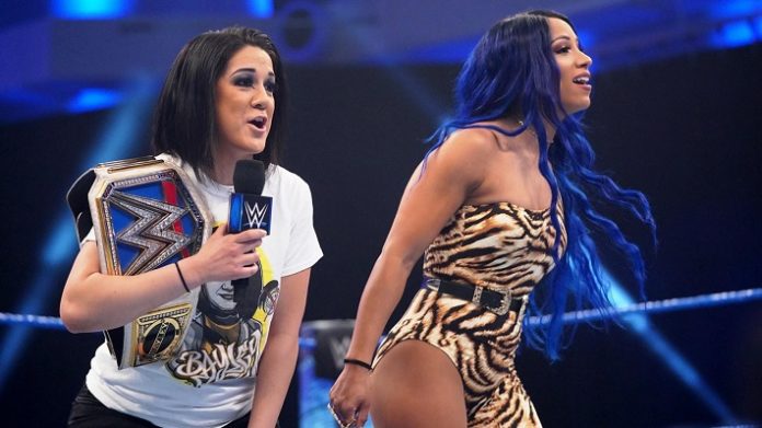 Bayley and Sasha Banks