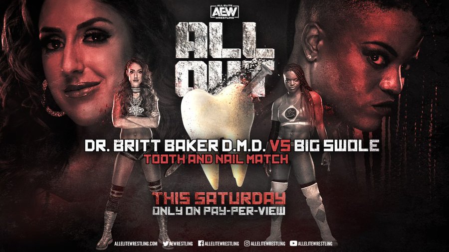 Britt Baker vs. Big Swole in a Tooth & Nail match confirmed for AEW All Out Buy In
