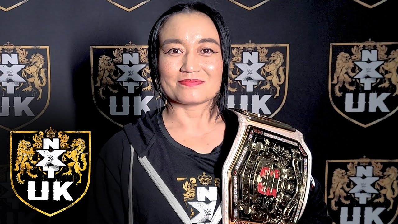 Jinny delivers a challenge to Meiko Satomura for the NXT UK Women’s Title