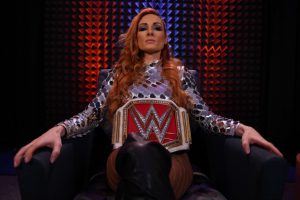 Becky Lynch as the RAW Women's Champion