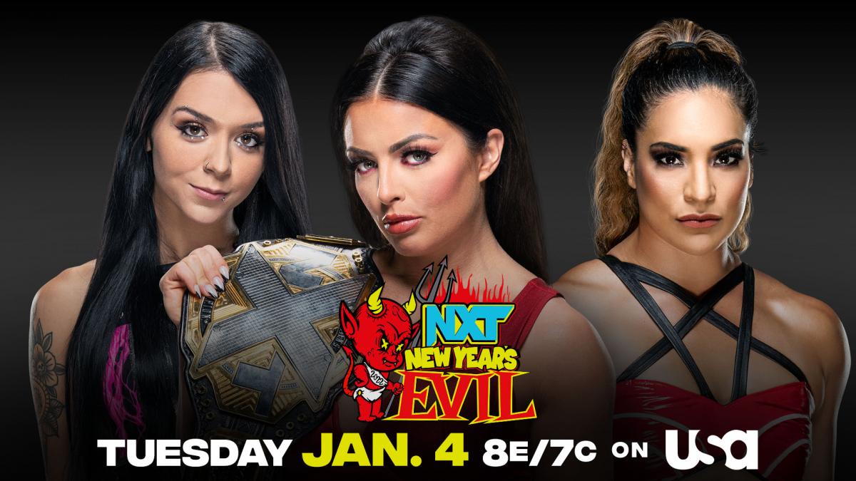 Mandy Rose vs Cora Jade vs Raquel Gonzalez NXT 2.0 New Year's Evil