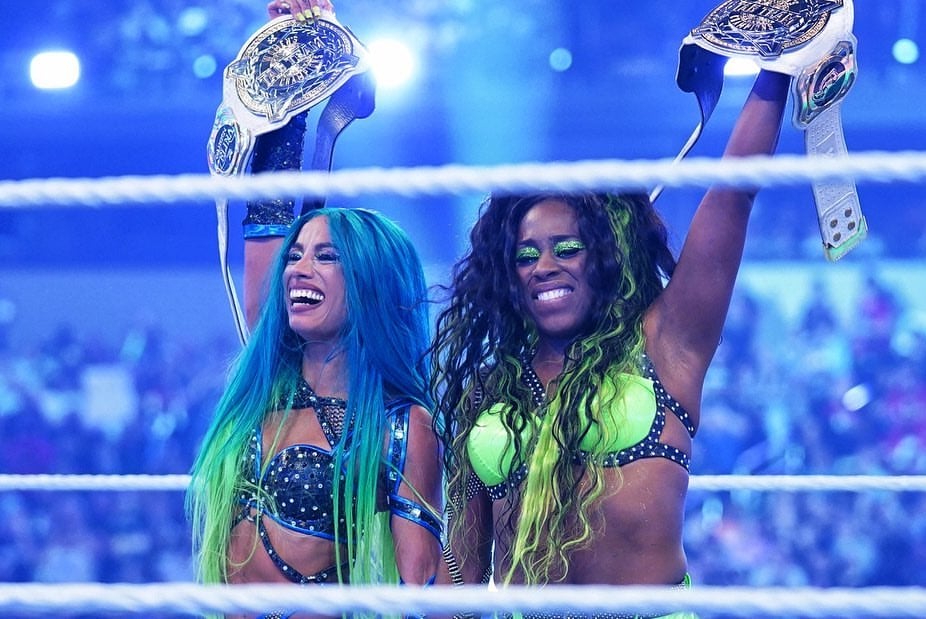 Sasha & Naomi Crowned New Women's Tag Team Champions at WrestleMania 38 - Diva Dirt