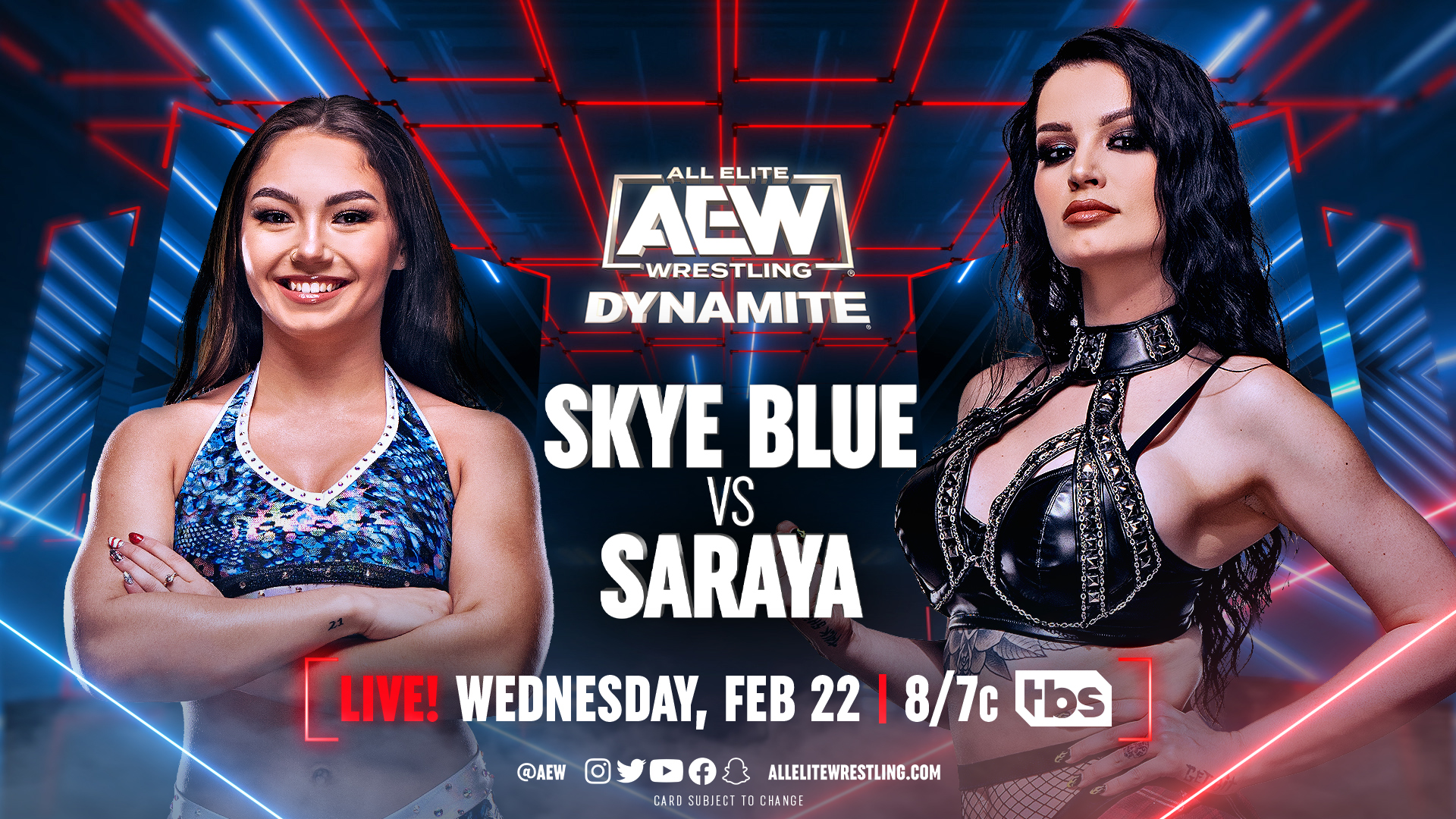 Saraya Vs Skye Blue Set For Feb 22 Aew Dynamite Diva Dirt