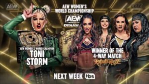 Toni Storm AEW Dynamite title match