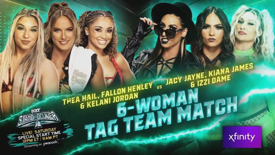 Six Woman Tag Team Match Added To NXT Stand & Deliver