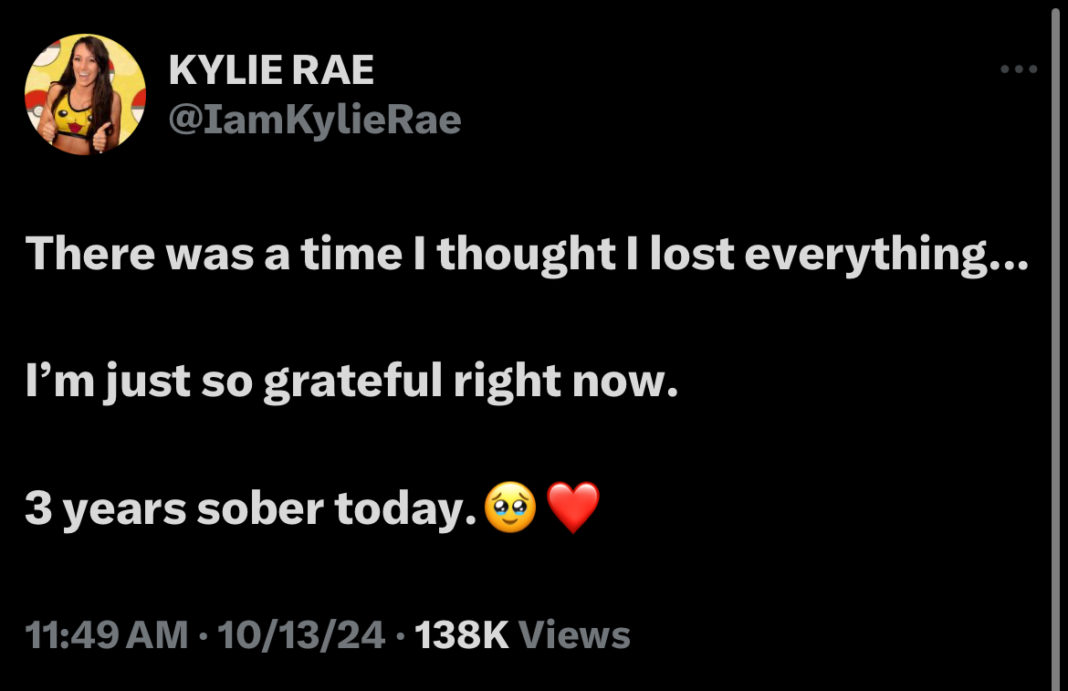 Kylie Rae Celebrates Three Years Sober - Diva Dirt