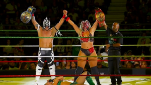 La Hiedra & Laredo Kid Win AAA Mixed Tag Titles!